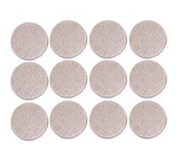 ANCLLO Lot de 54 patins en feutre beige pour protéger vos sols en bois dur - pour meubles patins feutre autocollant - Patins meubles chaise tampon, Taille 2,7 cm