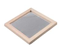 ANCLLO Méthode de fabrication de papier antique en bois pour fabrication de papier artisanal, moule pour loisirs créatifs, fournitures artisanales, 20 x 20 cm