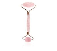ANCLLO Rose Quartz Facial Roller Meilleur Rouleau de Visage et Outil de Soin de la Peau pour Le Massage du Visage Rouleau de Visage en Pierre Rose