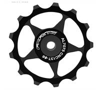 ANCLLO Roue Jockey pour Vélo de Route en Alliage d'aluminium - Poulie de dérailleur arrière 13 Dents - Roulement Céramique - Noir