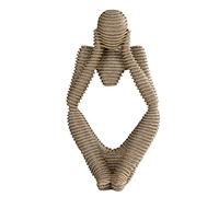 ANCLLO Sculpture abstraite en résine de grès pour hôtel, maison, bureau, bibliothèque, décoration de bureau- Décoration moderne - Pour salon - Unique - Statues et sculptures