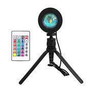 ANCLLO Sunset Lamp Projecteur LED USB Sunset Lamp Support App Télécommande 360 ° Rotatif 16 Modes avec trépied