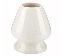 ANCLLO Support de fouet à matcha en céramique pour matcha en bambou pour accessoires de service à thé (blanc)