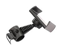 ANCLLO Support de téléphone portable noir pour enregistrement de swing de golf - Rotation à 360 ° - Support universel réglable pour smartphone - Pour chariot de golf
