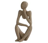 ANCLLO The Thinker Statue abstraite en résine pour décoration d'intérieur, bureau, étagère, bibliothèque - Décoration moderne - Pour salon - Unique - Statues et sculptures