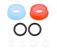 ANCLLO Tiardey Raccords de Robinet Bobine en Laiton Disque en céramique et rondelles en Silicone Inserts Joints 1/2 Tour Anneaux pour Robinet de Robinet Qui fuit Réparation de Robinet