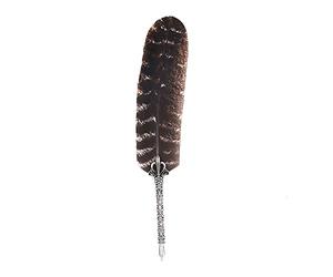 ANCLLO Vintage Plume Plume Stylo Plume Nature Stylo pour Mariage Connexion Creative Fournitures de Bureau (Style B)