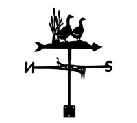 ANCNA Girouette Canard Terres agricoles girouette indicateur de Direction girouette Outils de Mesure Peinture en aérosol en Acier Inoxydable Toit extérieur Ferme Cour Jardin décoration