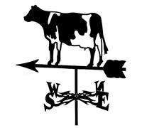 ANCNA Girouette Vaches Ornement Girouette pour Montage sur Toit Extérieur Ferme Scène Jardin Pieu Girouette Indicateur de Direction du Vent avec Revêtement Antirouille