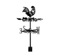 ANCNA-U Girouette créative en forme de coq en métal en forme de poule, indicateur de direction extérieure, pour toit, jardin, ferme, outil de mesure facile à utiliser, poulet