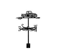 ANCNA-U Girouette en acier inoxydable classique rétro pour décoration de jardin, garage, grange, cour, runabout