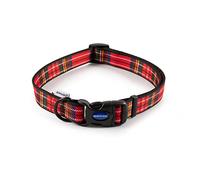 Ancol Tartan Réglable Chien Chiot Col Écossais Nylon Highland Rouge 45-70cm