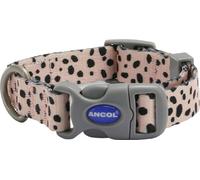 Ancol - Collier pour chien "Soho", motif dalmatien TL5469 (20 cm - 30 cm) (Rose/Noir)