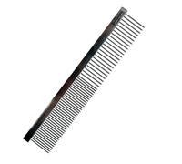 Ancol Ergo Peigne en métal - Outil de toilettage pour chiens et chats - Épingles double face en acier inoxydable pour démêler et lisser - Doux pour la peau - Taille 17,8 cm