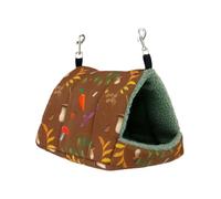 Ancol Hamac pyramide en polaire à motifs pour petits animaux 22 x 29 x 21 | Réduit le stress et l'anxiété des animaux de compagnie, favorise l'activité, se clipse facilement dans les enclos et se lave