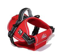 Ancol Harnais Extreme - Rouge - Robuste - pour Chiens et Chiots - Doublure en Maille Respirante rembourrée avec Boucle de Sport et poignée - Taille XL : 87-120 cm