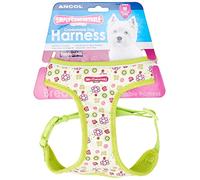 Ancol Harnais pour Chien en Nylon avec Boucles réglables et Fermeture à clic Rapide, Confortable, Respirant, Doux, rembourré, Accessoire de Dressage pour Animal Domestique - M - 44-57 cm