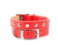 Ancol Heritage Collier à Tige en Cuir, XS, Rouge