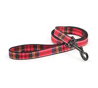 Ancol Laisse en Nylon Tartan Rouge 1 m x 19 mm