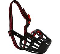 Ancol - Muselière pour chien, plastique TL5636 (9) (Noir/Rouge)