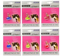 Ancol réfléchissant pour Chat étiquette d'identification --Couleurs/Motifs Assortis