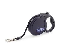 Ancol Small Bite Laisse rétractable pour Chiots et Petits Chiens Noir 5 m Taille M