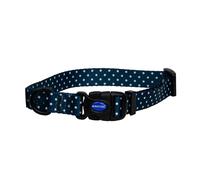 Ancol Soho Collier Rond pour Chien Motif à Pois - Tissu 100% recyclé - Accessoire Confortable pour Animal de Compagnie - Boucle réglable Robuste - Tour de Cou pour Chiot - M