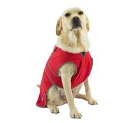 Ancol Stormguard Manteau Softshell pour Chien Bordeaux - Veste de Pluie imperméable avec Trou de Harnais zippé - Bordure réfléchissante - Taille XXL