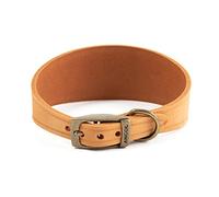 Ancol Timberwolf Collier Confortable et Durable en Cuir Moutarde pour lévrier 34-43 cm