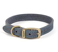 Ancol Timberwolf Collier en Cuir lié Bleu 28-36 cm Taille 3