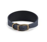 Ancol Timberwolf Collier en Cuir pour Chien Motif Whippet Bleu 30-34 cm