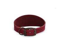 Ancol Timberwolf Collier en Cuir pour lévrier Framboise 34-43 cm