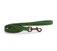 Ancol Timberwolf Laisse en Cuir Vert 1 m x 19 mm