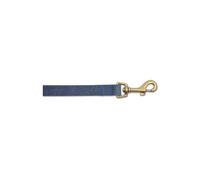 Ancol Timberwolf Leather Dog Lead - Blue (Lead Length: Large)