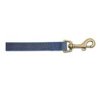 Ancol Timberwolf Leather Dog Lead - Blue (Lead Length: Large)