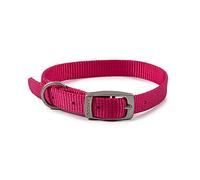 Ancol Viva Collier léger pour Chien avec Boucle en Satin - Tour de Cou réglable et résistant aux intempéries - 28 à 36 cm - Taille 3 - Rose