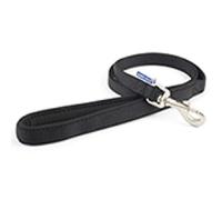 Ancol Viva Soft Touch Laisse rembourrée à Bouton-Pression Noir Taille 100 x 1,2 cm Charge maximale 20 kg Résistant aux intempéries
