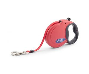 Ancol Viva Laisse rétractable Rouge Taille L 5 m
