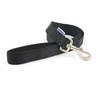 Ancol Viva Soft Touch Laisse rembourrée à Bouton-Pression Noir Taille 180 x 2,5 cm Max 75 kg Résistant aux intempéries