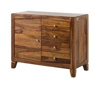 Ancona #115 Commode en Bois de sheesham - laqué/Brun 100x45x80