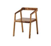 ANCONA N° 100 Chaise en bois de sheesham - laqué - brun 45x51x76