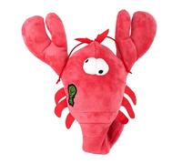 goDog Action Plush Lobster Animated Squeaky Dog Toy, Chew Guard Technology - Red, One Size