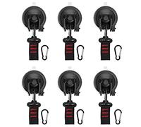 Ancrage à ventouse multifonction robuste avec boucle pour voiture, bâches, tentes, outil d'arrimage pour auvents, toits ouvrants, voiles solaires, camping, connexions sans filetage