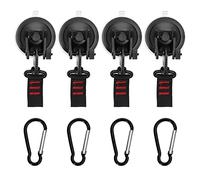 Ancrage à ventouse robuste avec boucle - Outil d'arrimage multifonction pour voiture, bagages, bâches, tentes, auvents, toits ouvrants, voiles solaires, camion, camping, connexions sans filetage