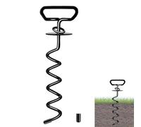 Ancrage au sol pour chiens, piquet à vis avec tête en spirale, sans enchevêtrement, robuste poteau pour chien pour jardin, pelouse, extérieur