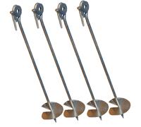 Ancrage au Sol Tour de Jeux Balançoire Ancre de Swing 58 CM 4er Set
