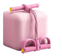 Ancrage de Pied et Rouleau AB avec Bandes de résistance, Ensemble de Bandes de résistance de Pied à 6 Tubes avec pédale et extracteur de Cheville(Pink)