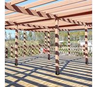 Ancrage de poteau de 15,2 x 15,2 cm de type boulon vers le bas avec base de support carré pour une meilleure stabilité des structures en bois extérieures (1 pièce)