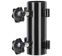 Ancrage de poteau de tente en aluminium pour une utilisation au sol, convient pour les tentes, auvents, auvents et supports de parapluie de pêche avec fixation de mât de 25 à 33 mm (double écrou)