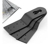 Ancrage de protection contre les chutes de toit, clip d'attelage d'ancrage de sécurité pour toit - 3 ancres noires en d'aluminium,À utiliser avec un harnais de toiture, un harnais de sécurité, des cor